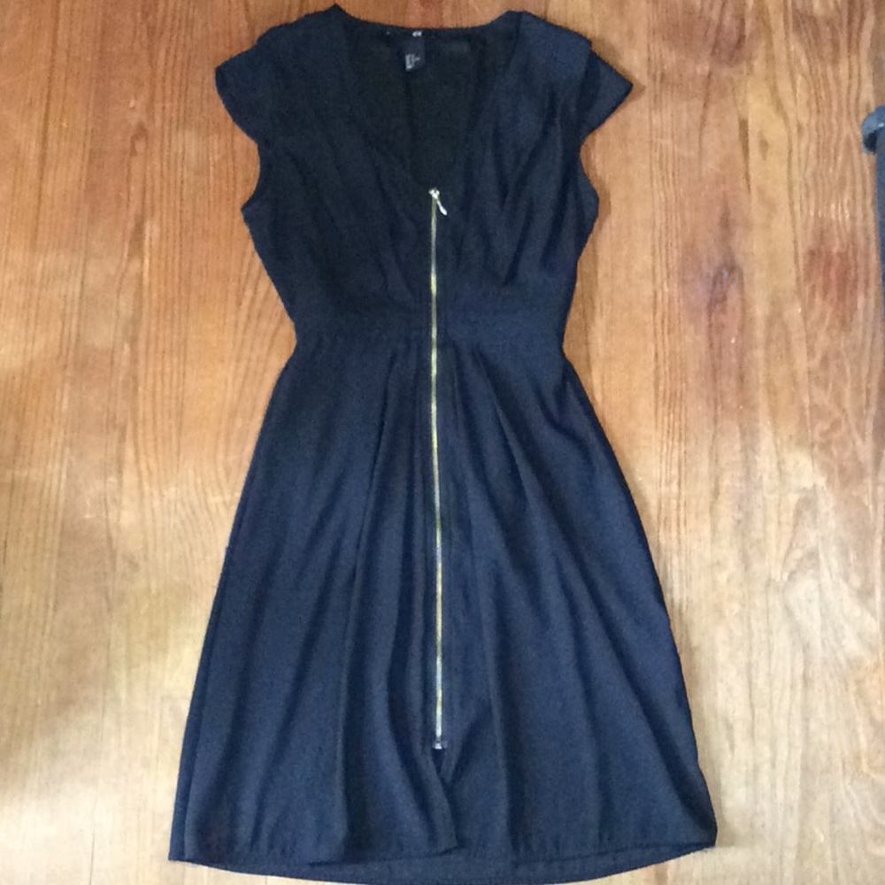 H&M Black and gold dress